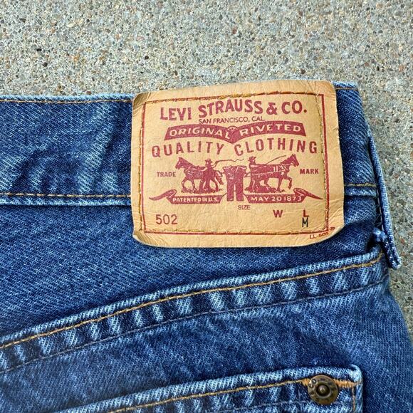 Vintage Y2K Levi's 502 Super Low Button Fly Blue Jeans Jr. 32x32 (fit smaller) - Picture 14 of 14